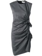 Victoria Victoria Beckham Tie Detail Dress - Grey