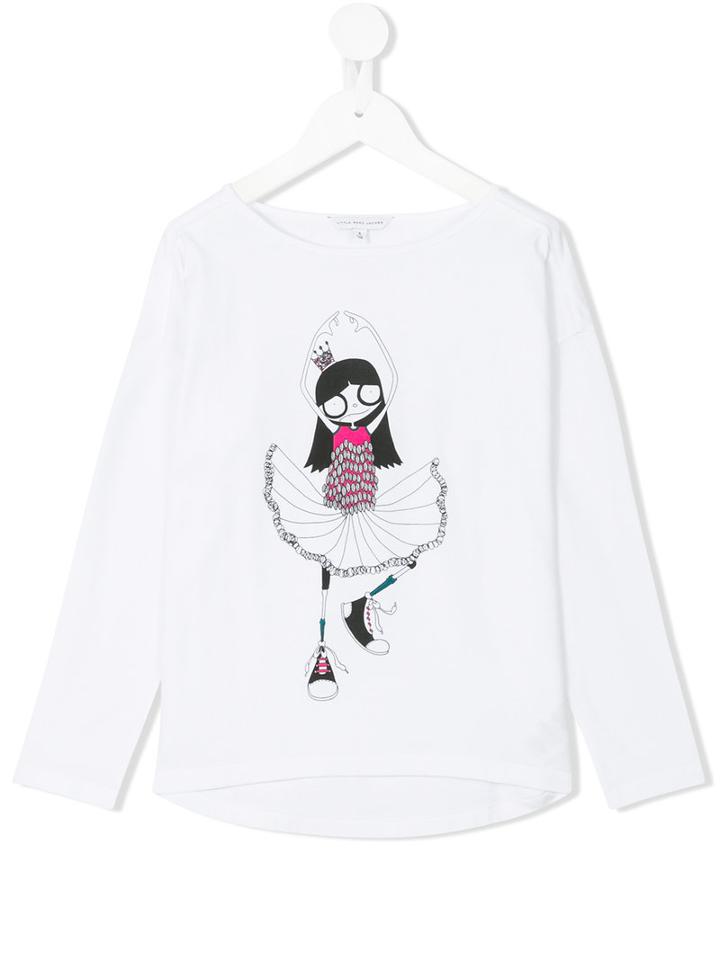 Little Marc Jacobs - Ballerina Print T-shirt - Kids - Cotton/modal - 6 Yrs, White
