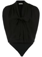 Egrey Bow Detail Bodysuit - Black