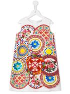 Dolce & Gabbana Kids Carretto Con Rose (pink) Dress, Girl's, Size: 12 Yrs