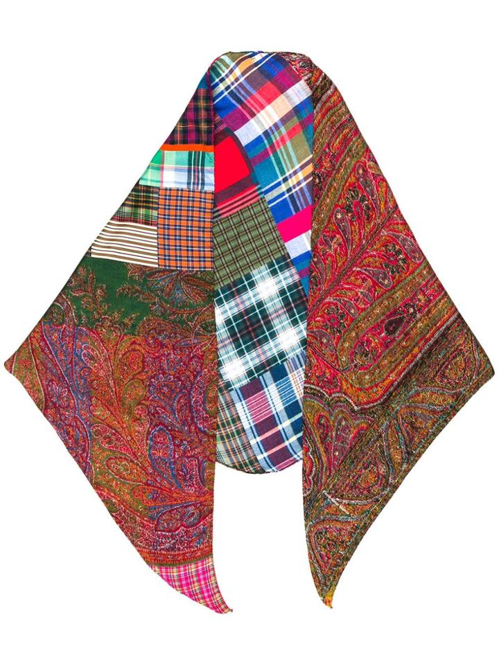 Pierre-louis Mascia Print Mix Scarf - Green