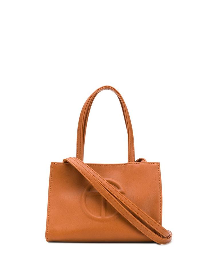 Telfar Embossed Logo Mini Bag - Brown
