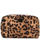 Dolce & Gabbana Leopard Print Make-up Pouch - Brown