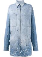 Faith Connexion Distressed Denim Shirt