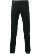 Dior Homme Slim Fit Ripped Jeans - Black