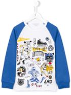 Little Marc Jacobs Graphic Print T-shirt, Boy's, Size: 12 Yrs, White