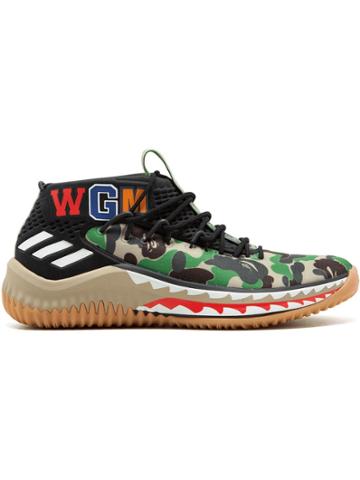 Adidas Dame 4 A Bathing Ape Sneakers - Black