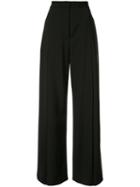 Camilla And Marc Front Pleat Wide Leg Trousers - Black