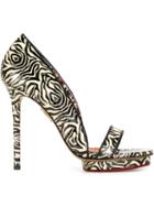 Charlotte Olympia Christine Sandals, Women's, Size: 37, Black, Calf Leather/leather