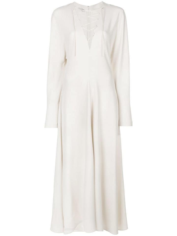 Stella Mccartney Longsleeved Flared Dress - Neutrals