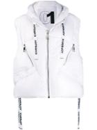 Khrisjoy Logo Padded Gilet - White