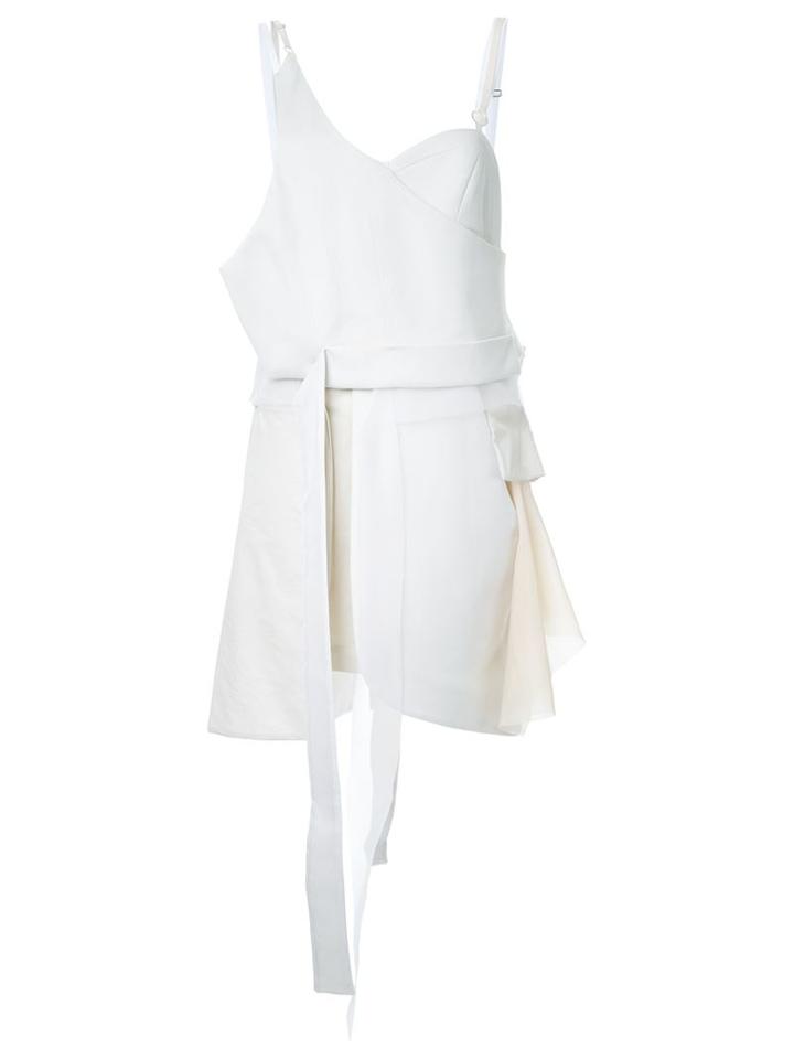 Anne Sofie Madsen 'disappearing' Dress, Women's, Size: Medium, White, Cotton/wool/silk Organza