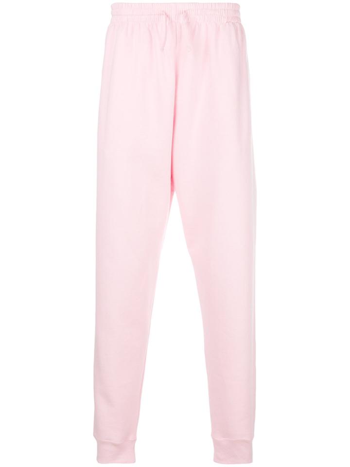 Cédric Charlier Cuffed Joggers - Pink & Purple