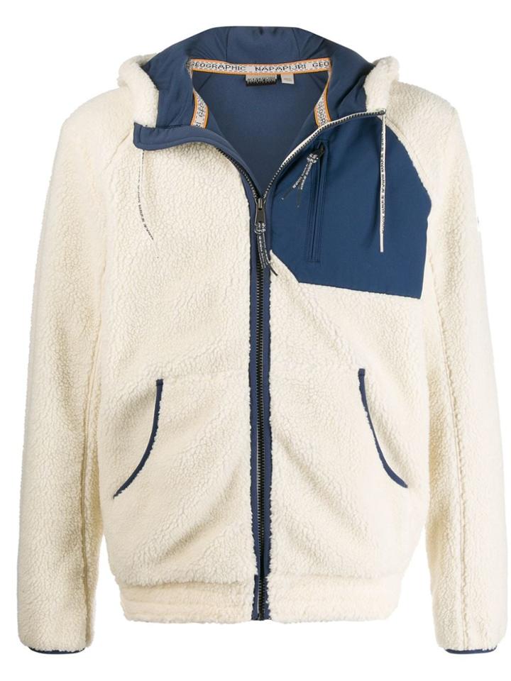Napapijri Faux Shearling Jacket - Neutrals