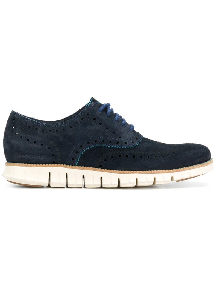Cole Haan Brogue Detail Sneakers - Blue