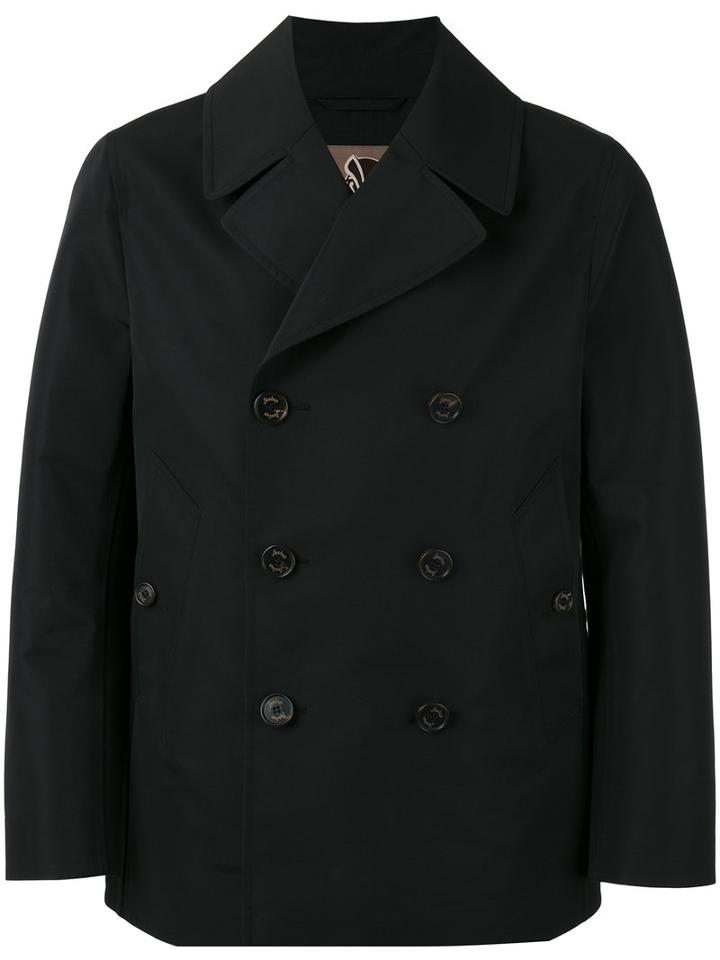 Sealup Double-breasted Coat, Men's, Size: 50, Black, Polyester