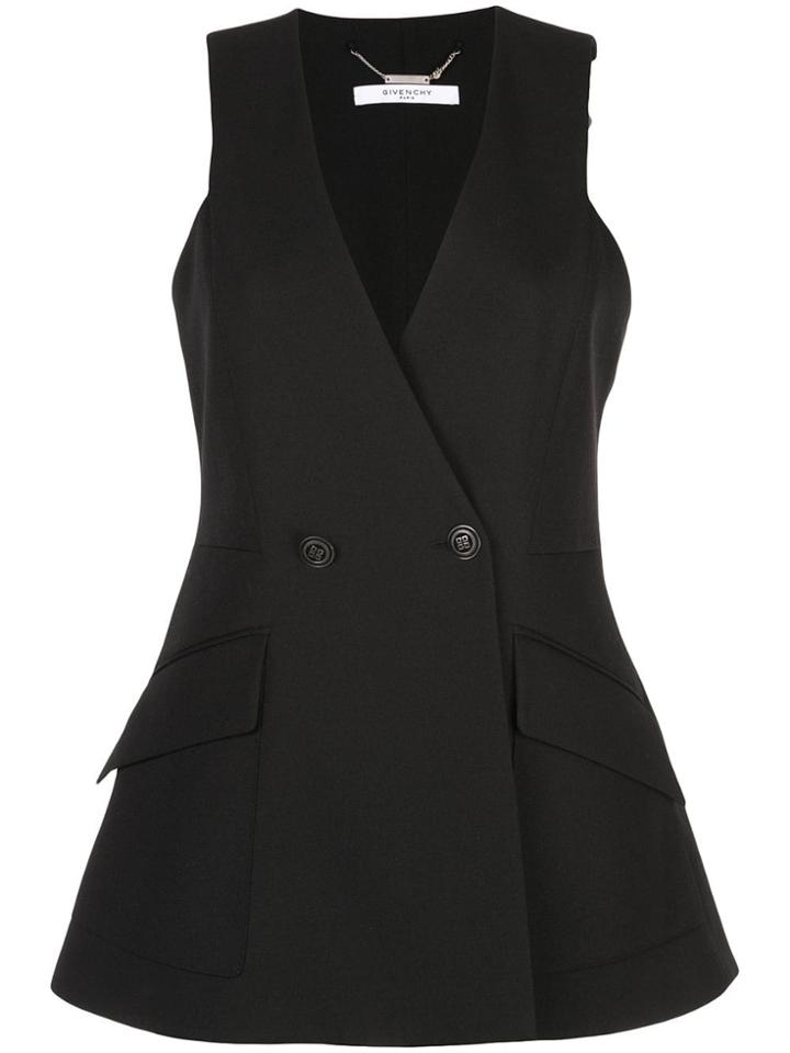 Givenchy Sleeveless Blazer - Black