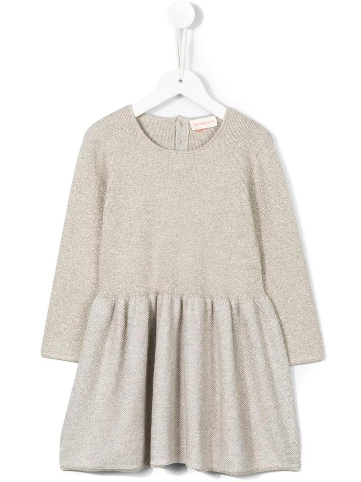 Simple Kids Pleated Skirt Dress, Girl's, Size: 8 Yrs, Nude/neutrals