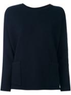 Chinti And Parker Tailored Twisted Seam Top, Women's, Size: Xs, Blue, Polyamide/viscose/wool