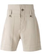 Stitched Panel Shorts - Men - Polyester - 46, Nude/neutrals, Polyester, Ports 1961