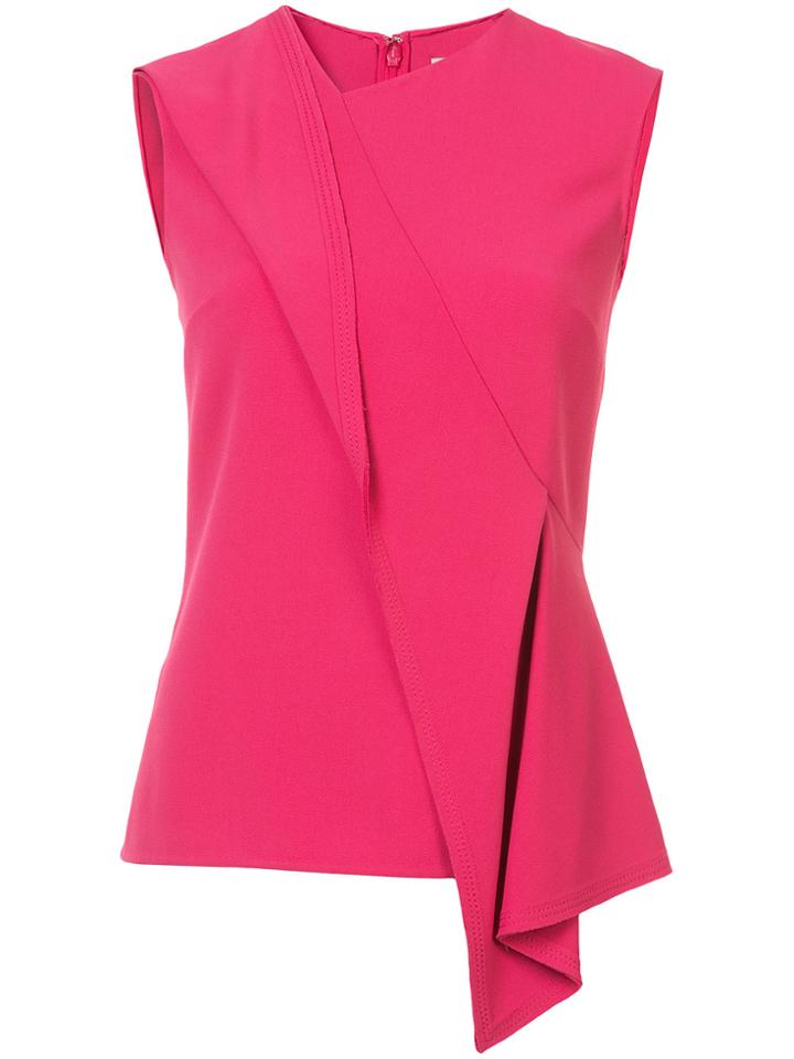 Jason Wu Diagonal Ruffle Tank Top - Pink & Purple