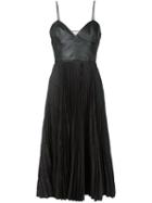 Cédric Charlier Pleated Contrast Dress