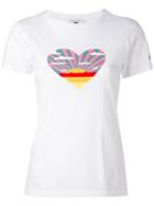 Bella Freud - Sunset Heart T-shirt - Women - Cotton - Xs, White, Cotton