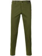 Pt01 - Slim-fit Cropped Trousers - Men - Cotton/spandex/elastane - 50, Green, Cotton/spandex/elastane