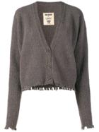 Uma Wang Chewed Knit Cardigan - Grey