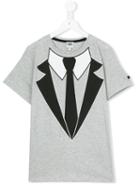Karl Lagerfeld Kids Teen Tuxedo Print T-shirt, Boy's, Size: 14 Yrs, Grey