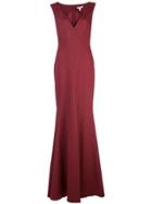 Zac Zac Posen Fishtail Gown - Red