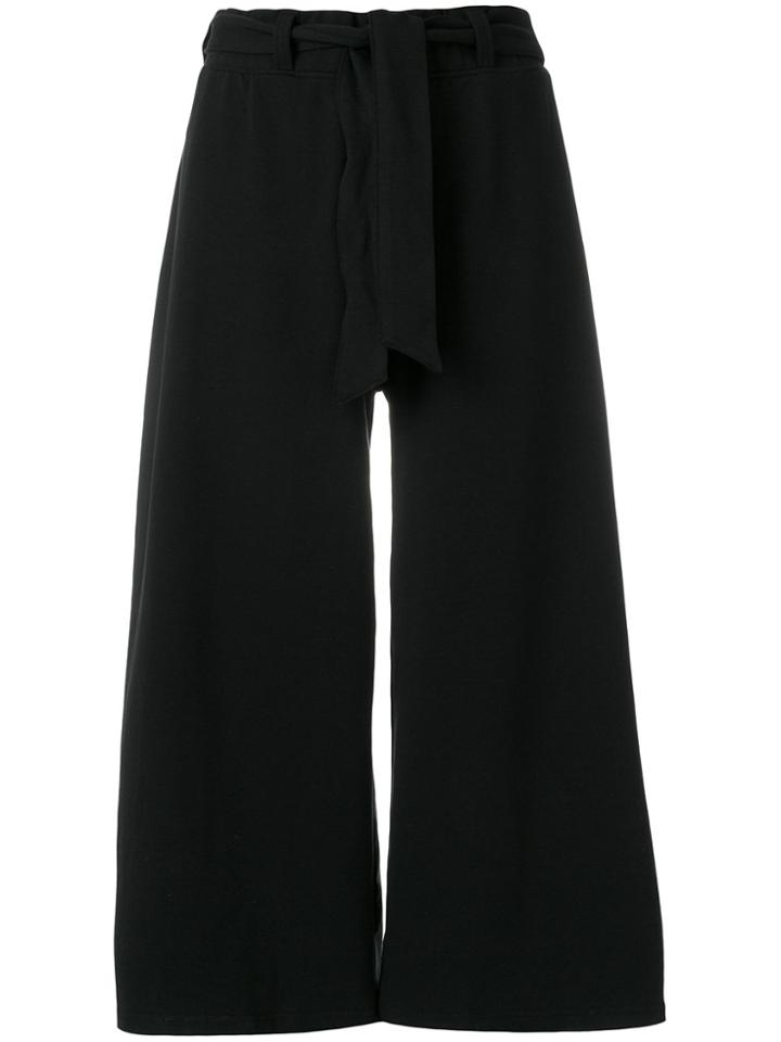 Puma Cropped Palazzo Trousers - Black