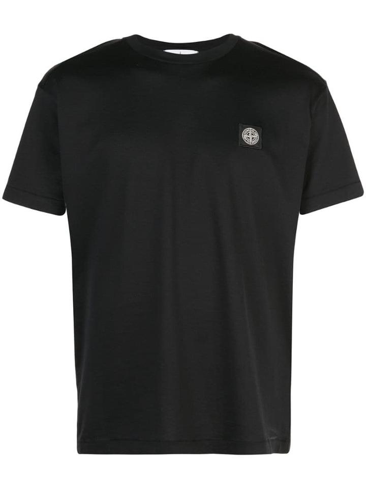Stone Island Logo T-shirt - Black