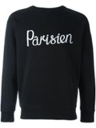 Maison Kitsuné 'parisien' Sweatshirt, Men's, Size: Xl, Black, Cotton