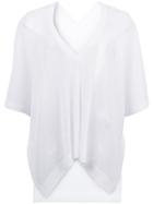 Pleats Please By Issey Miyake Mesh Detail Top - White