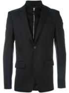 Givenchy Detachable Insert Blazer, Men's, Size: 48, Black, Polyamide/cupro/viscose/wool