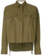 Rag & Bone High Low Cropped Shirt - Green