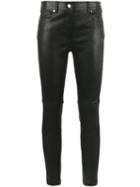 Givenchy - Skinny Leather Trousers - Women - Cotton/lamb Skin/polyester/acetate - 40, Black, Cotton/lamb Skin/polyester/acetate
