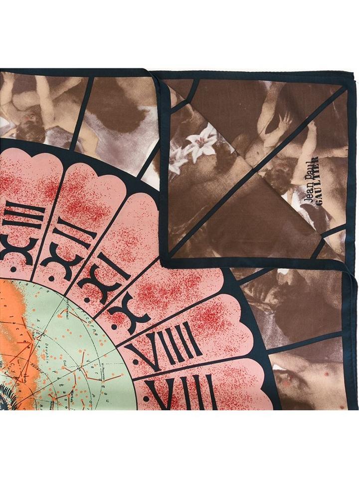 Jean Paul Gaultier Vintage Stars And Angel Scarf, Women's, Blue