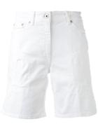 Dondup - Ripped Chino Shorts - Women - Cotton/spandex/elastane - 31, White, Cotton/spandex/elastane