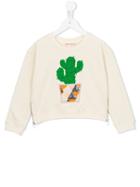 Anne Kurris Zip Cactus Sweatshirt, Girl's, Size: 8 Yrs, Nude/neutrals
