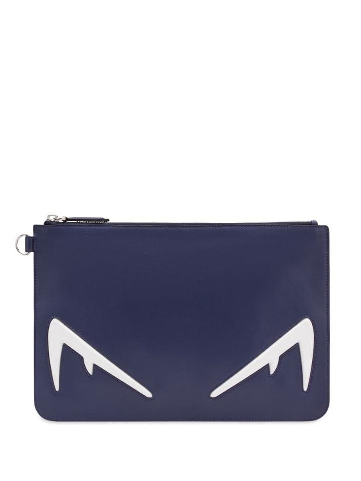 Fendi Diabolic Eyes Pochette - Blue