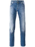 Jacob Cohen Straight Leg Jeans, Size: 32, Blue, Cotton/polyester/spandex/elastane