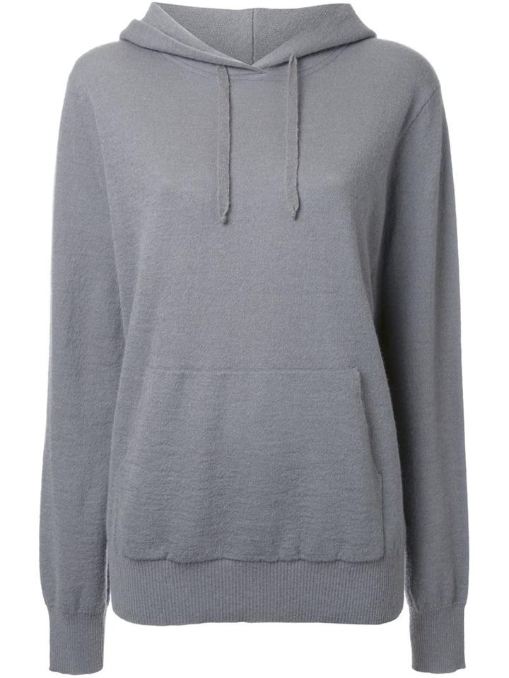 Rito Drawstring Front Pocket Hoodie, Women's, Size: 40, Grey, Mohair