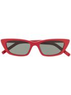 Saint Laurent Eyewear New Wave Sl Sunglasses - Red