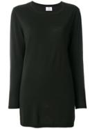 Allude Long Round Neck Jumper - Green