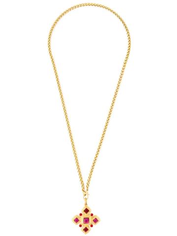 Louis Feraud Vintage Cross Pendant Necklace