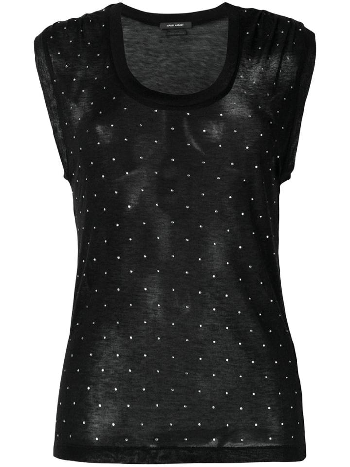 Isabel Marant Embellished T-shirt - Black