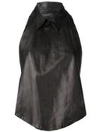 Yves Saint Laurent Vintage Halter Top, Women's, Size: 38, Black