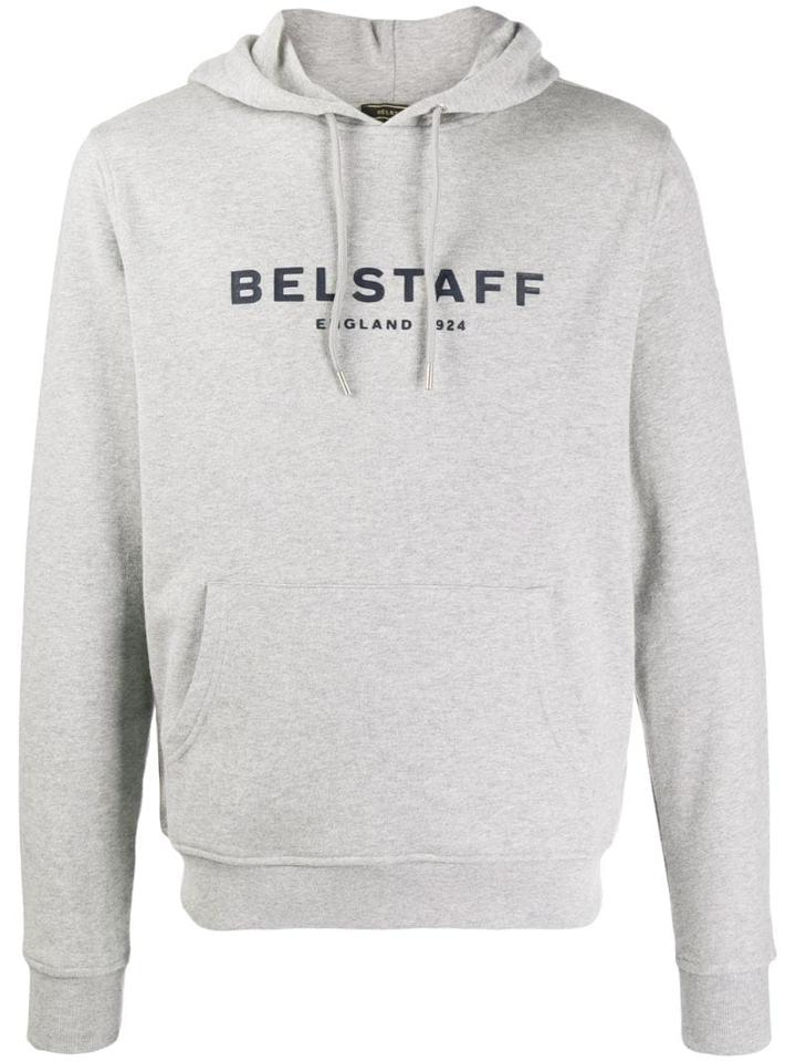 Belstaff Branded Hoodie - Grey